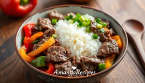 Beef Pepper Rice