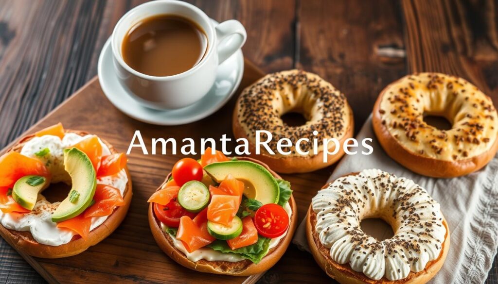 quick breakfast bagels