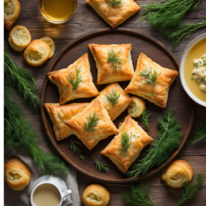 Salmon and Cheese Puff Pastries